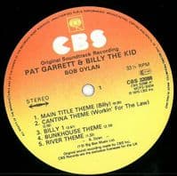 BOB DYLAN Pat Garrett & Billy The Kid Vinyl Record LP CBS 1984